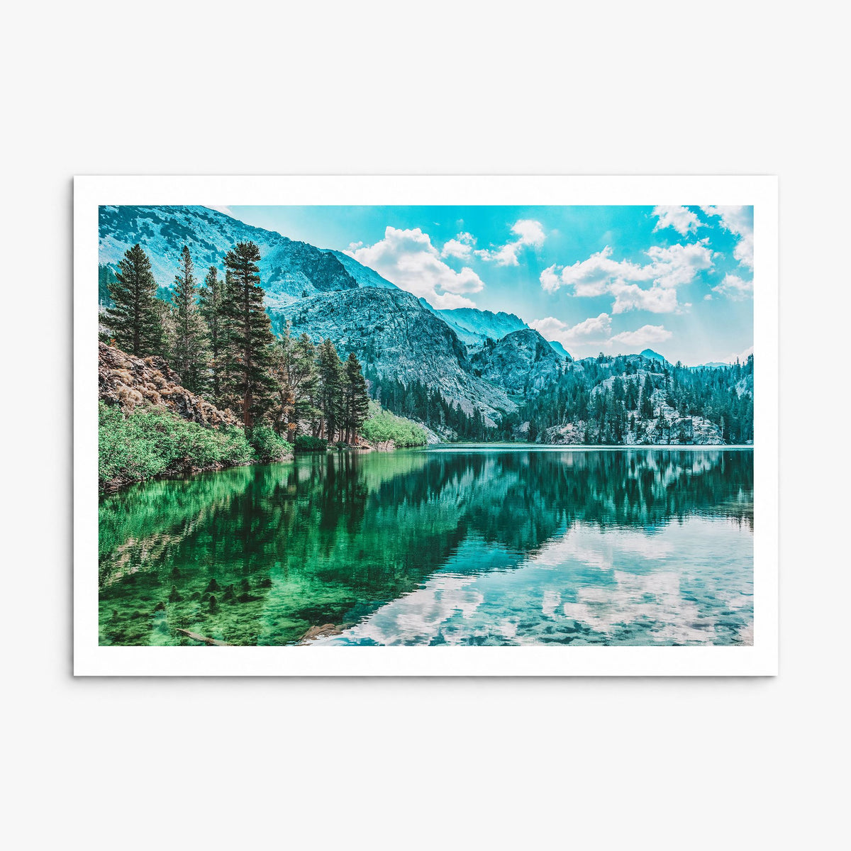 Lake Arrowhead Photo Poster, print only (unframed), white border