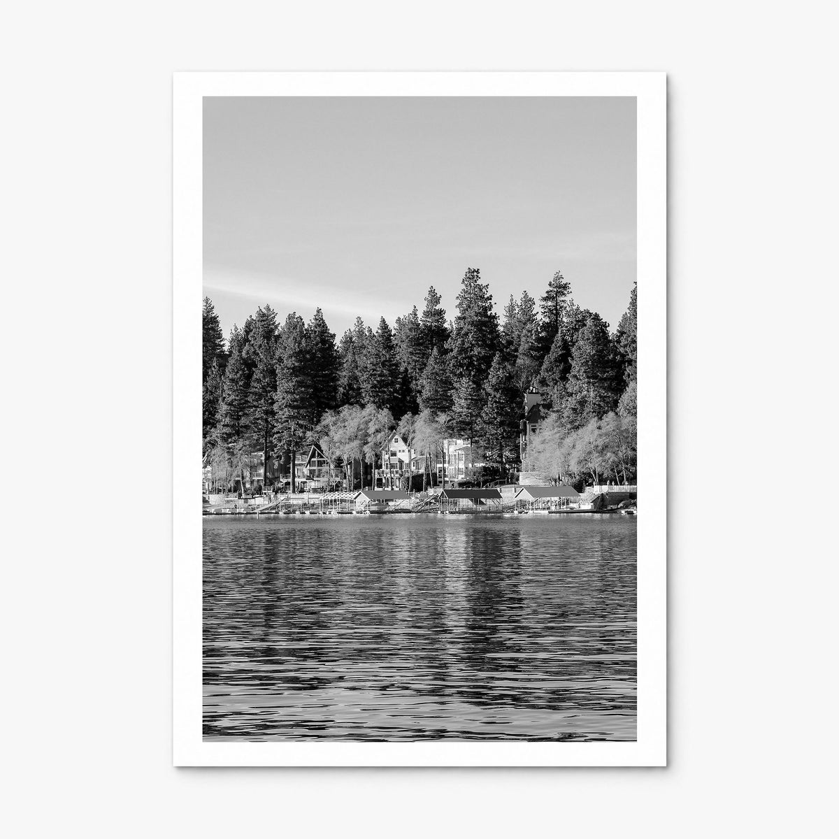 Lake Arrowhead Photo Poster, print only (unframed), white border
