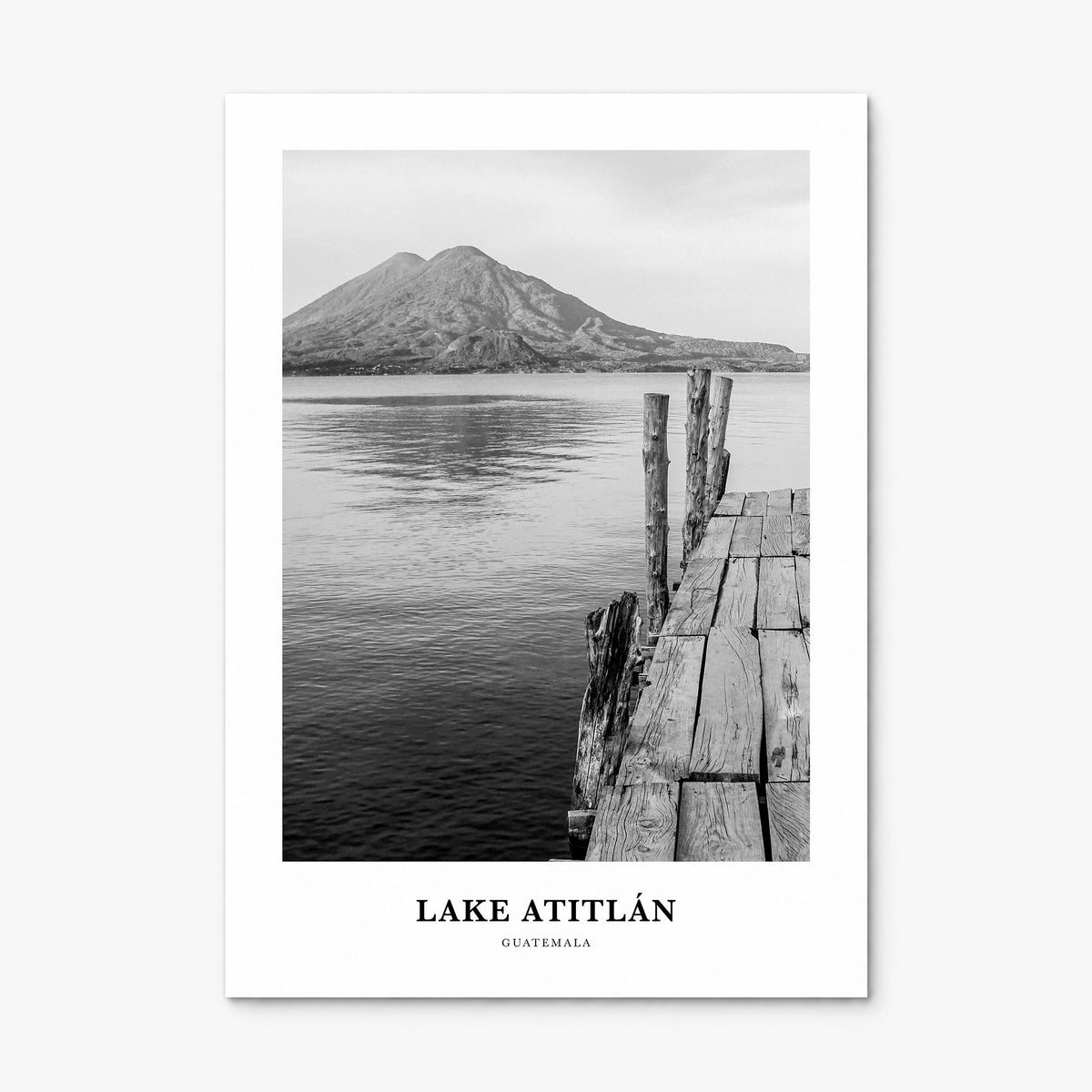 Lake Atitlán Classic Poster, print only (unframed)