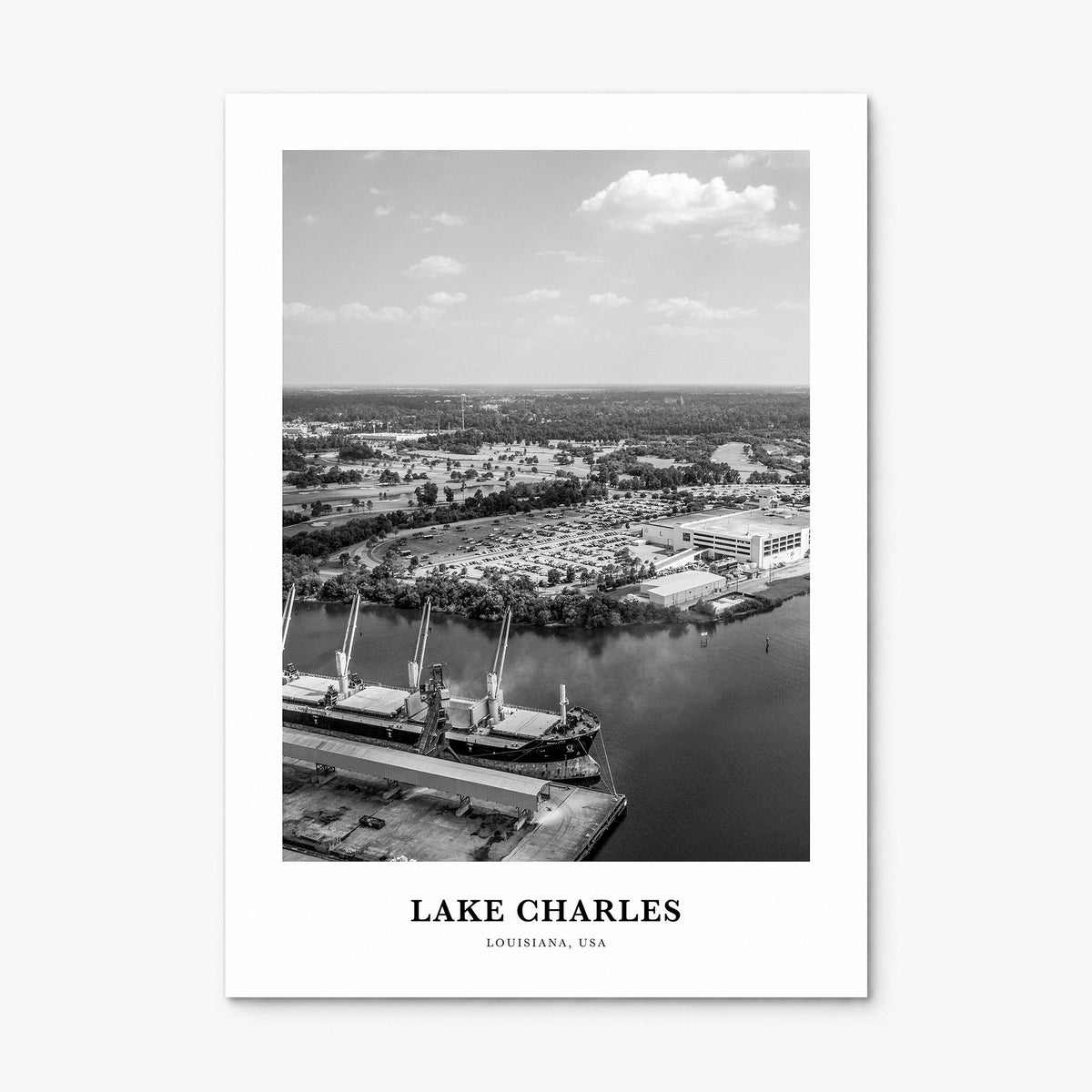 Lake Charles Classic Poster, print only (unframed)