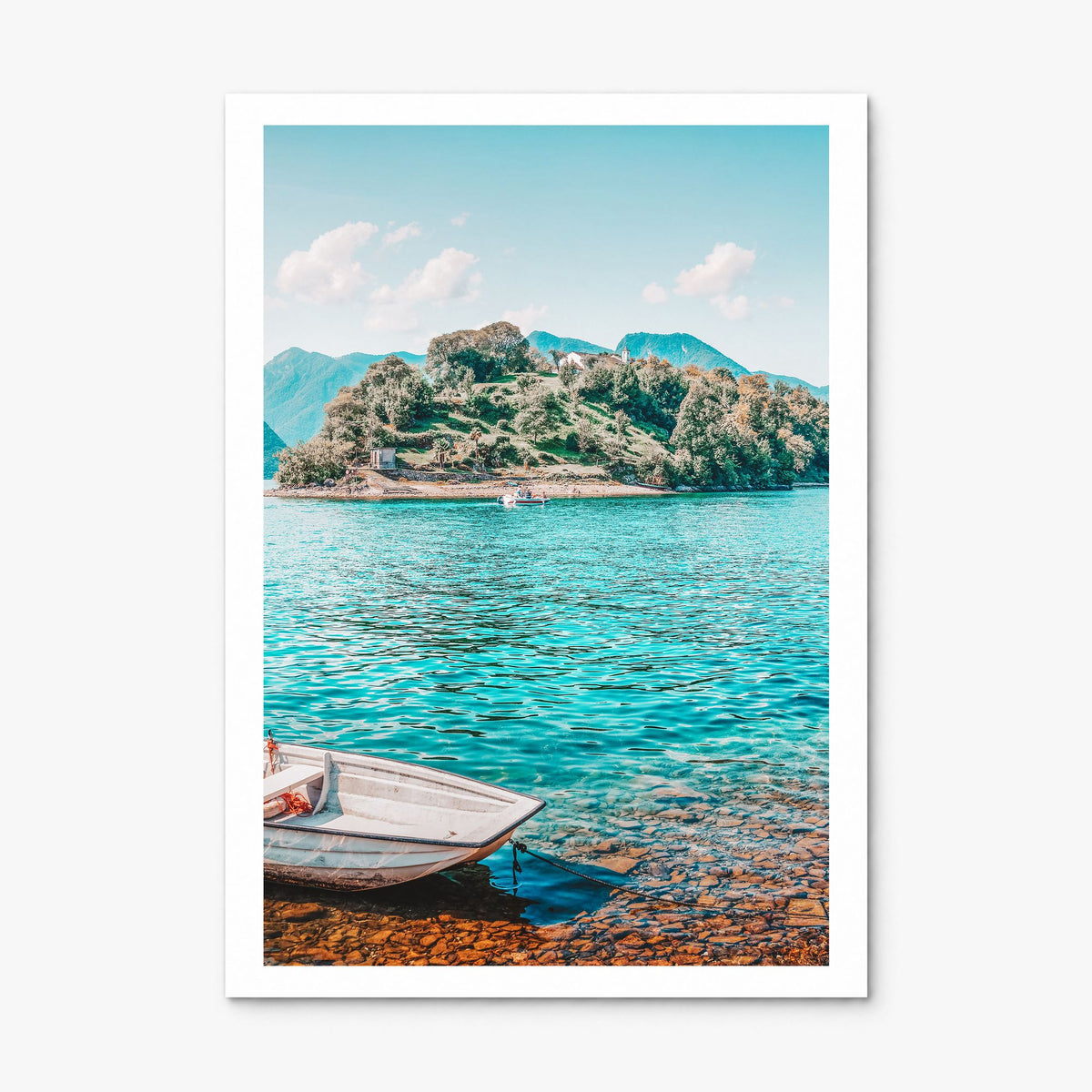 Lake Como Photo No 3 Poster, print only (unframed), white border