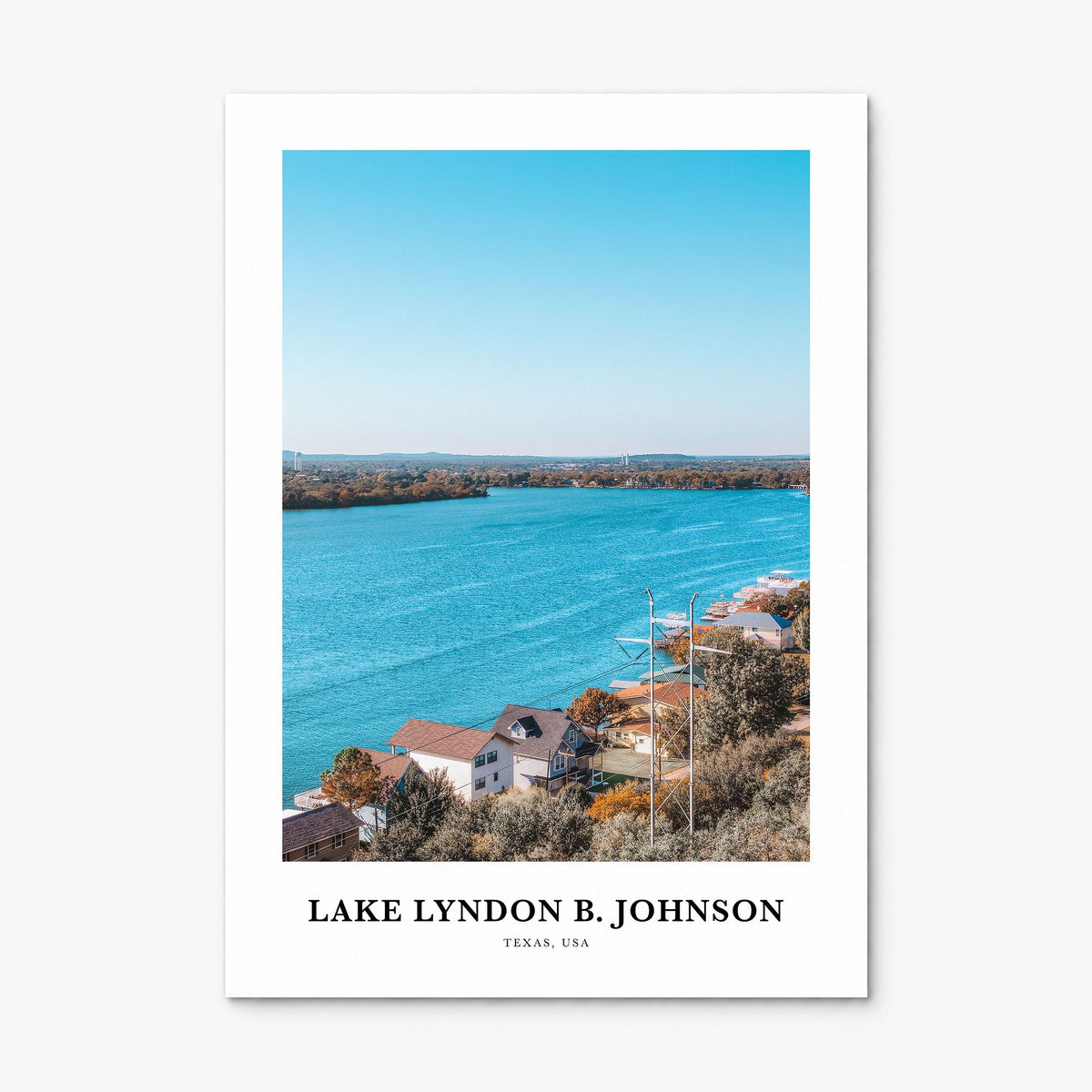 Lake Lyndon B. Johnson Classic Poster, print only (unframed)