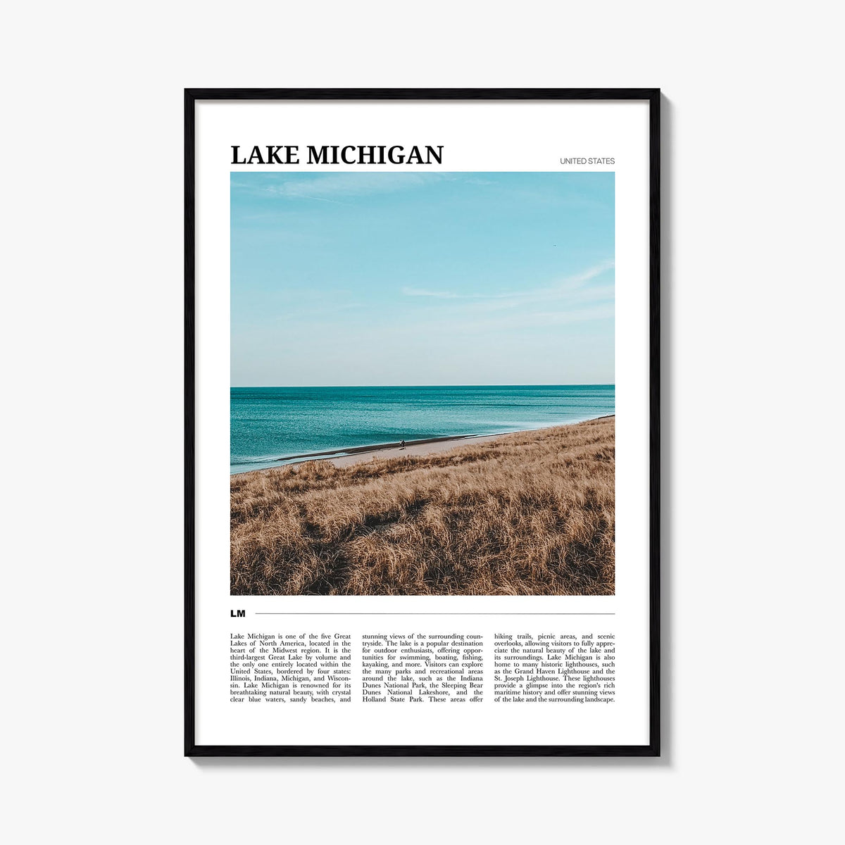 Lake Michigan Travel Poster