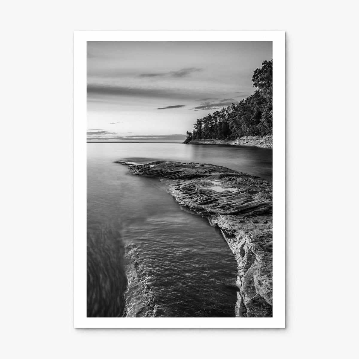 Lake Michigan Photo No 1 Poster, print only (unframed), white border