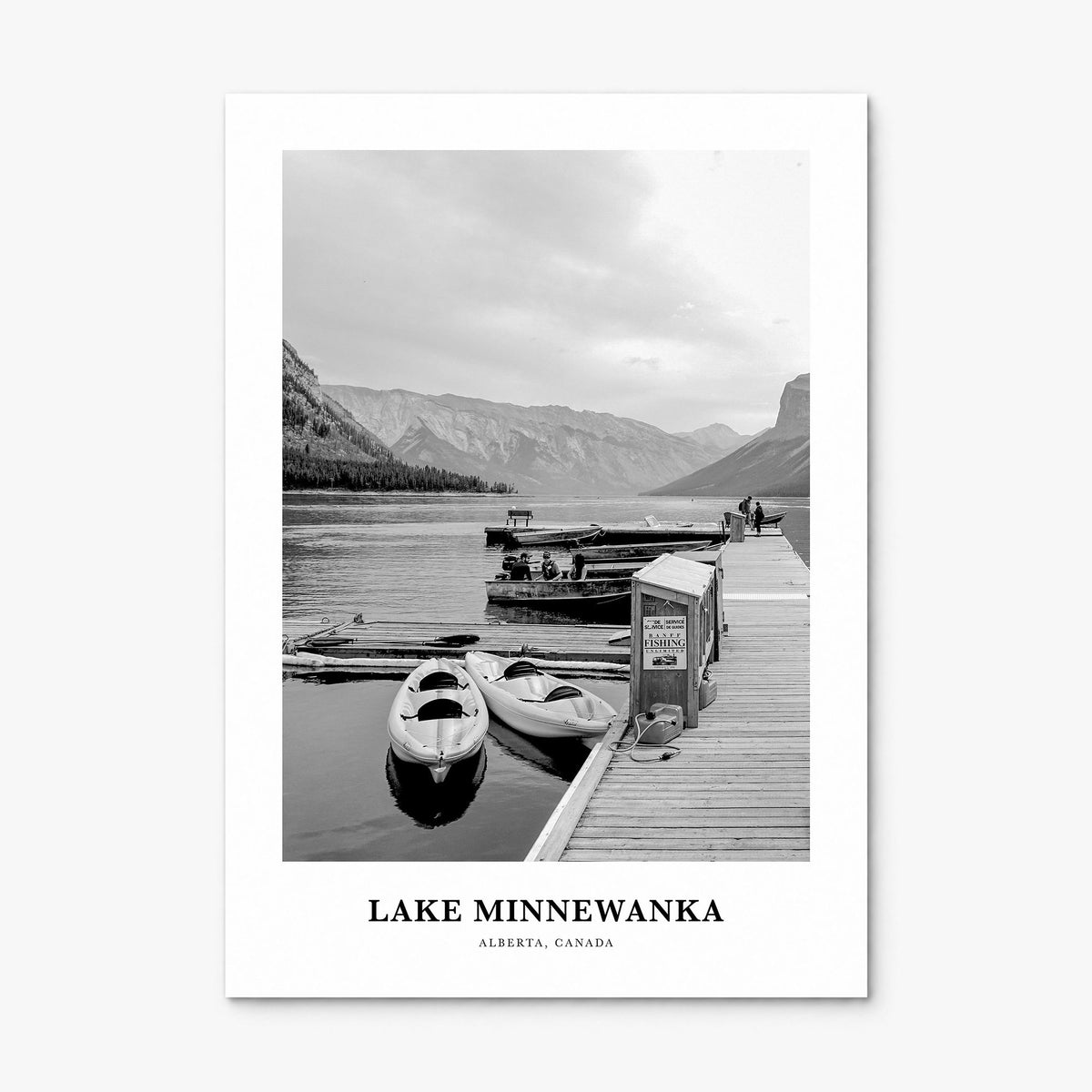 Lake Minnewanka Classic Poster, print only (unframed)