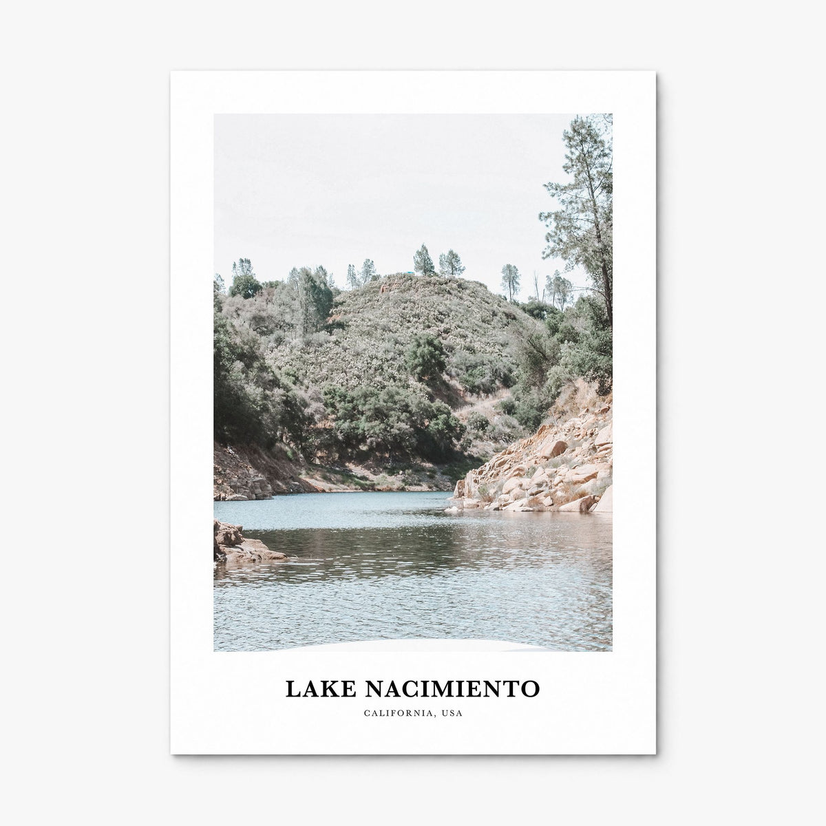 Lake Nacimiento Classic Poster, print only (unframed)