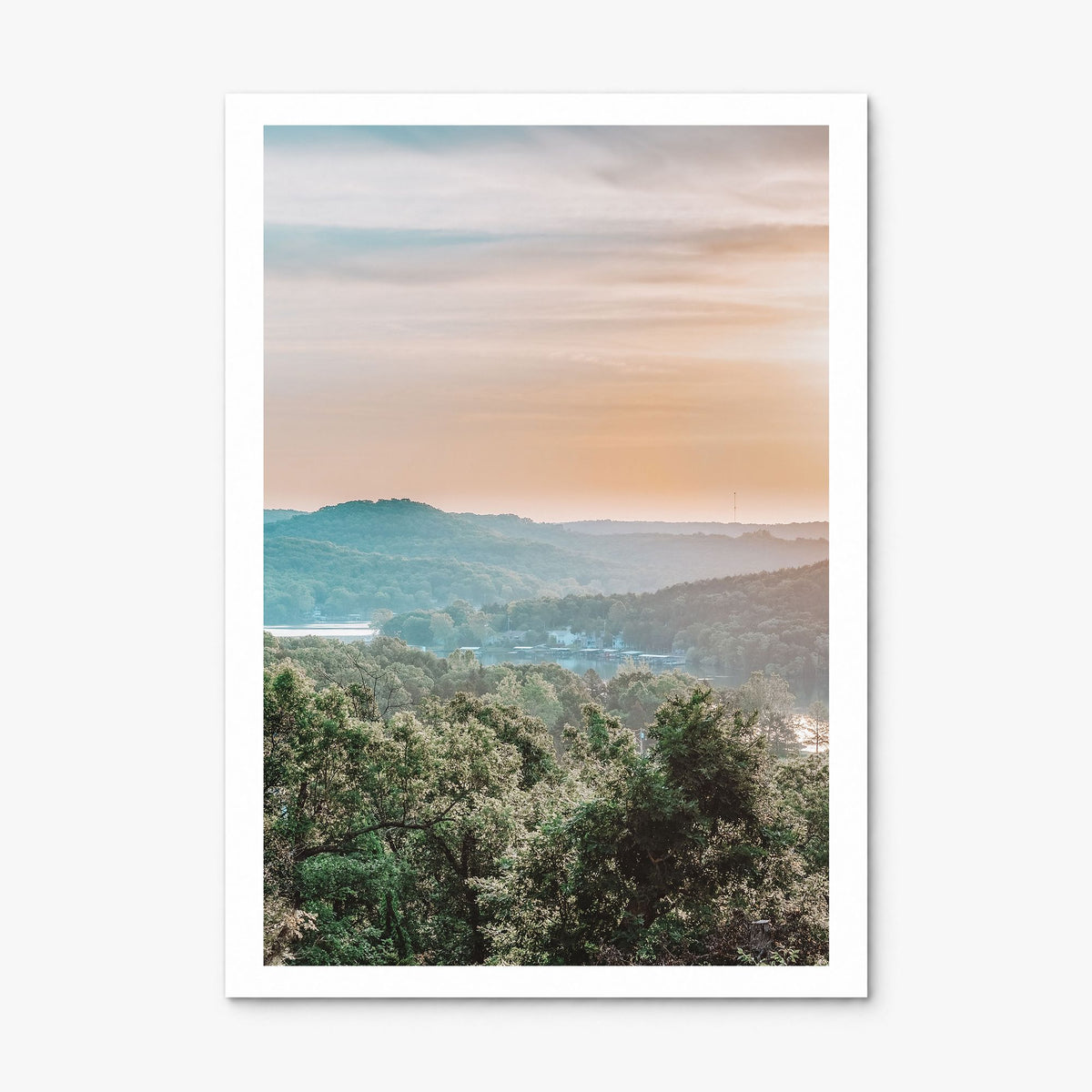 Lake of the Ozarks Photo Poster, print only (unframed), white border