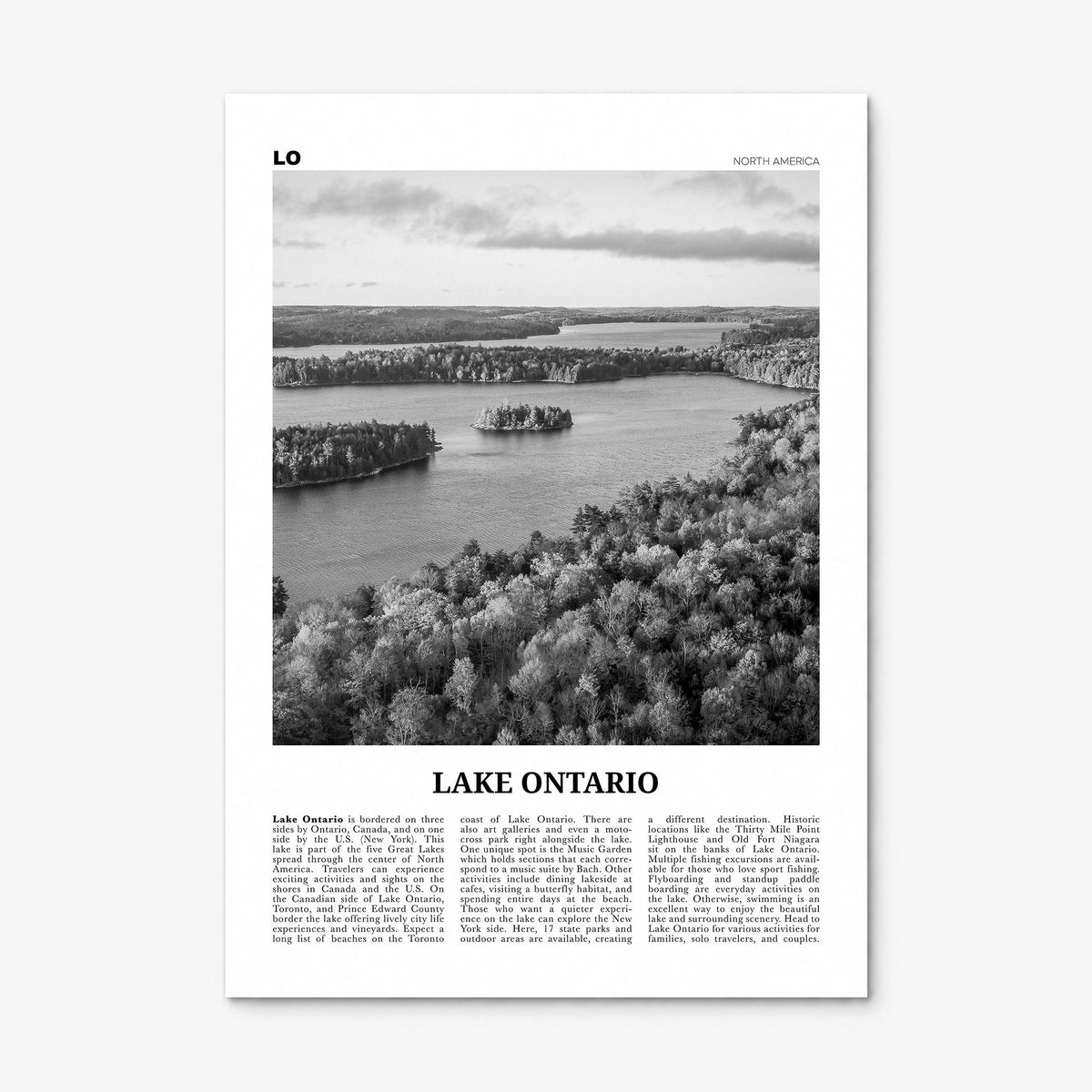 Lake Ontario Newspaper Poster, print only (unframed)