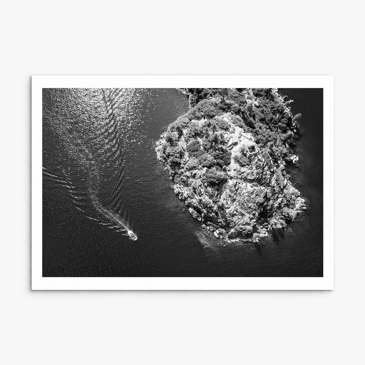 Lake Tahoe Photo Poster, print only (unframed), white border