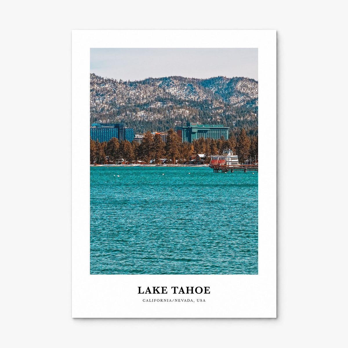 Lake Tahoe Classic No 2 Poster, print only (unframed)
