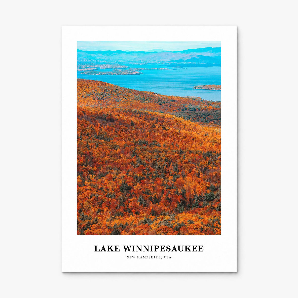 Lake Winnipesaukee Classic Poster, print only (unframed)