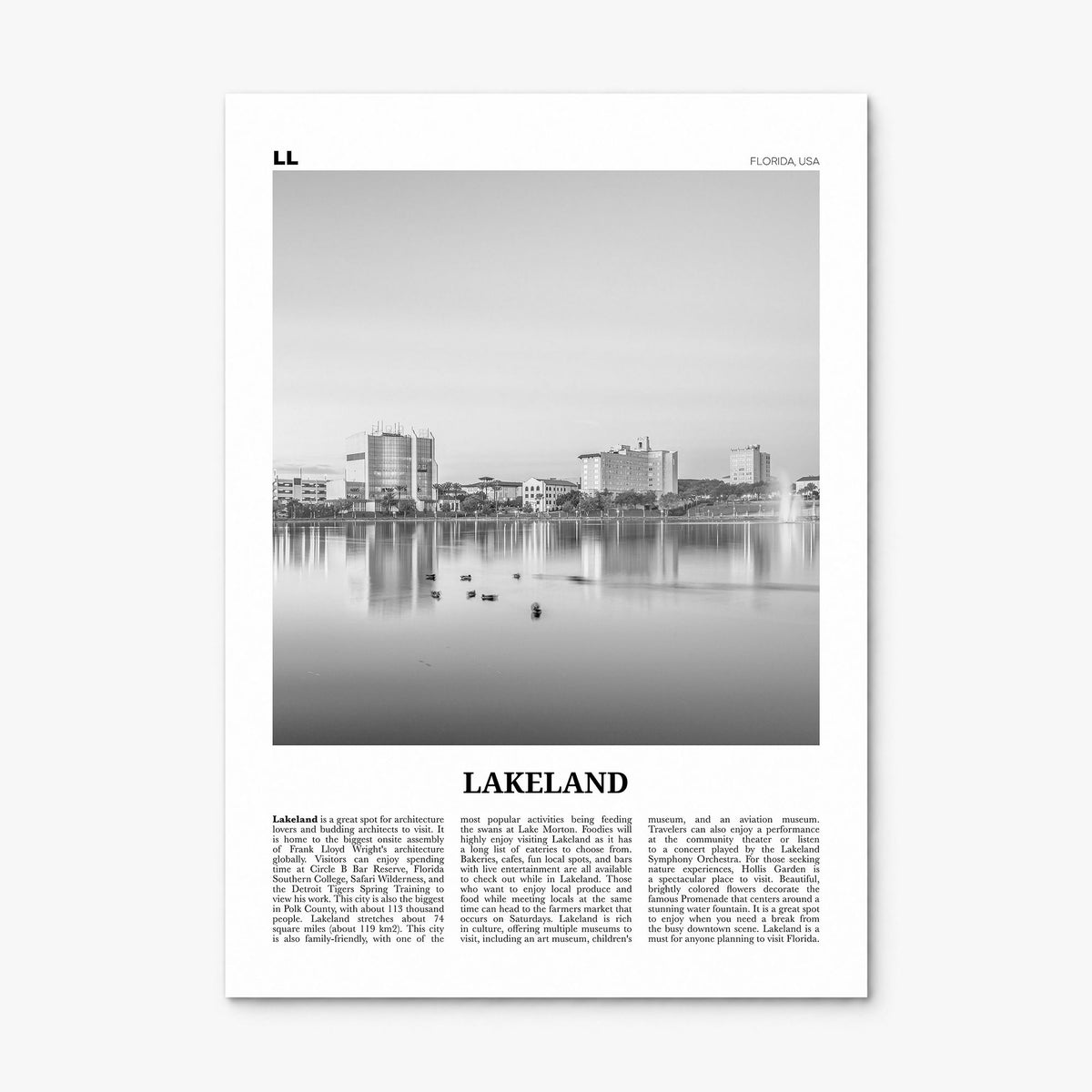 Lakeland Newspaper Poster, print only (unframed)