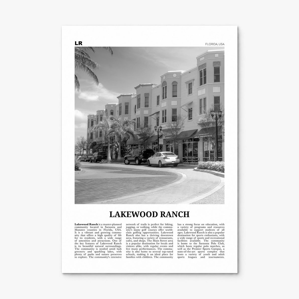 Lakewood Ranch Newspaper Poster, print only (unframed)