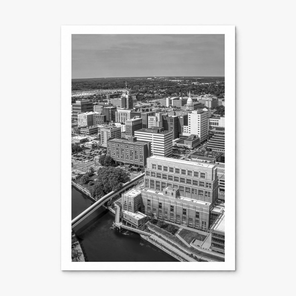 Lansing Photo Poster, print only (unframed), white border