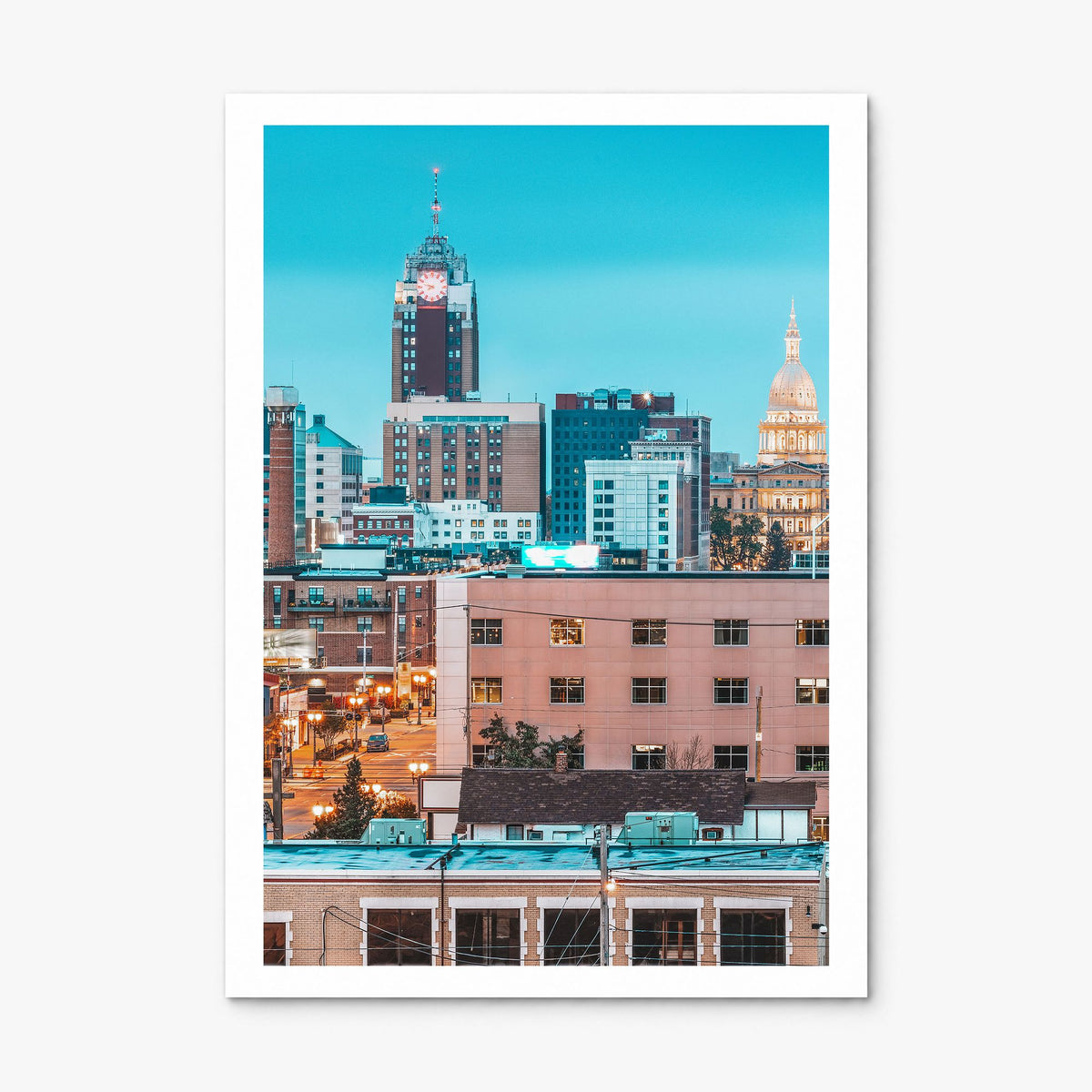 Lansing Photo Poster, print only (unframed), white border