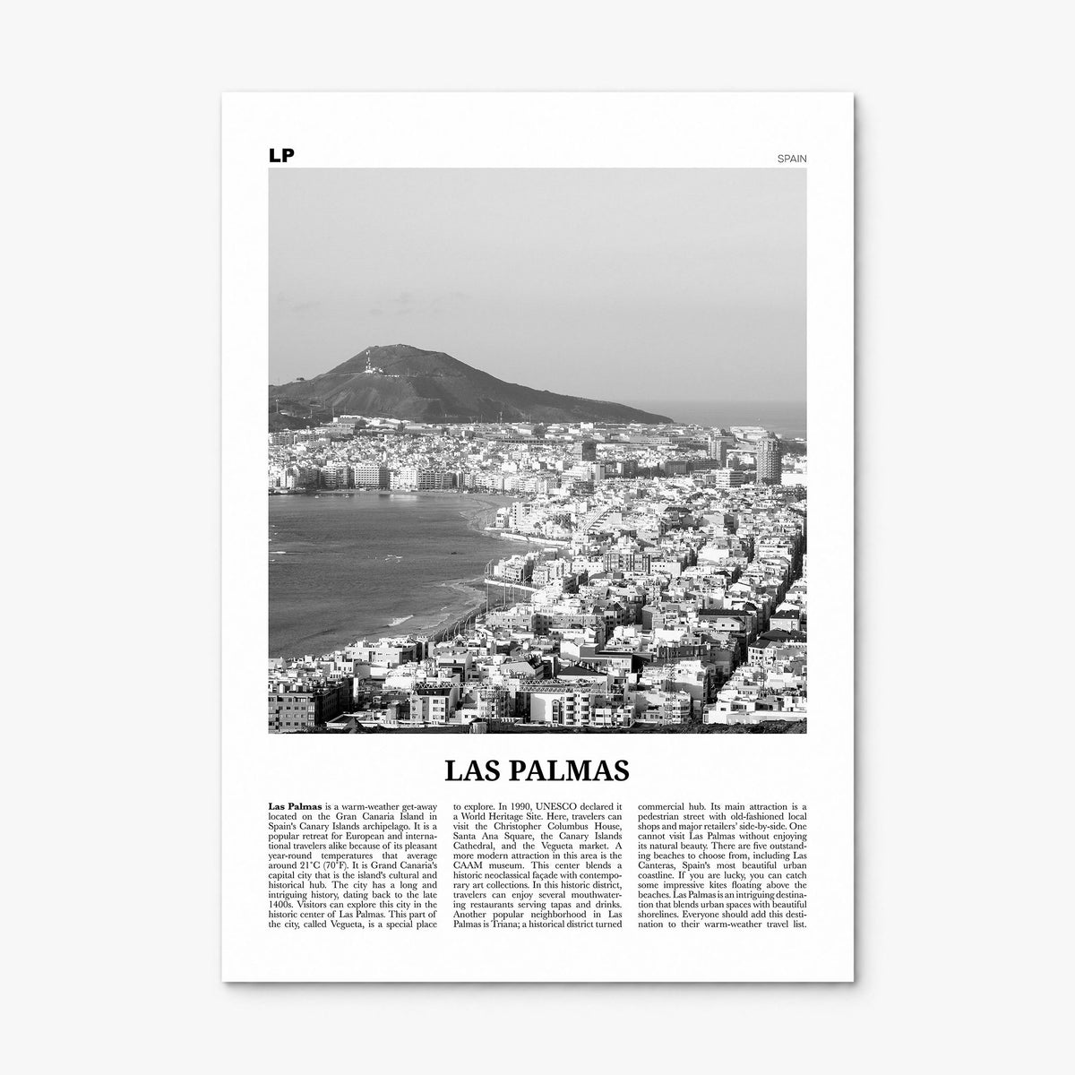 Las Palmas Newspaper Poster, print only (unframed)