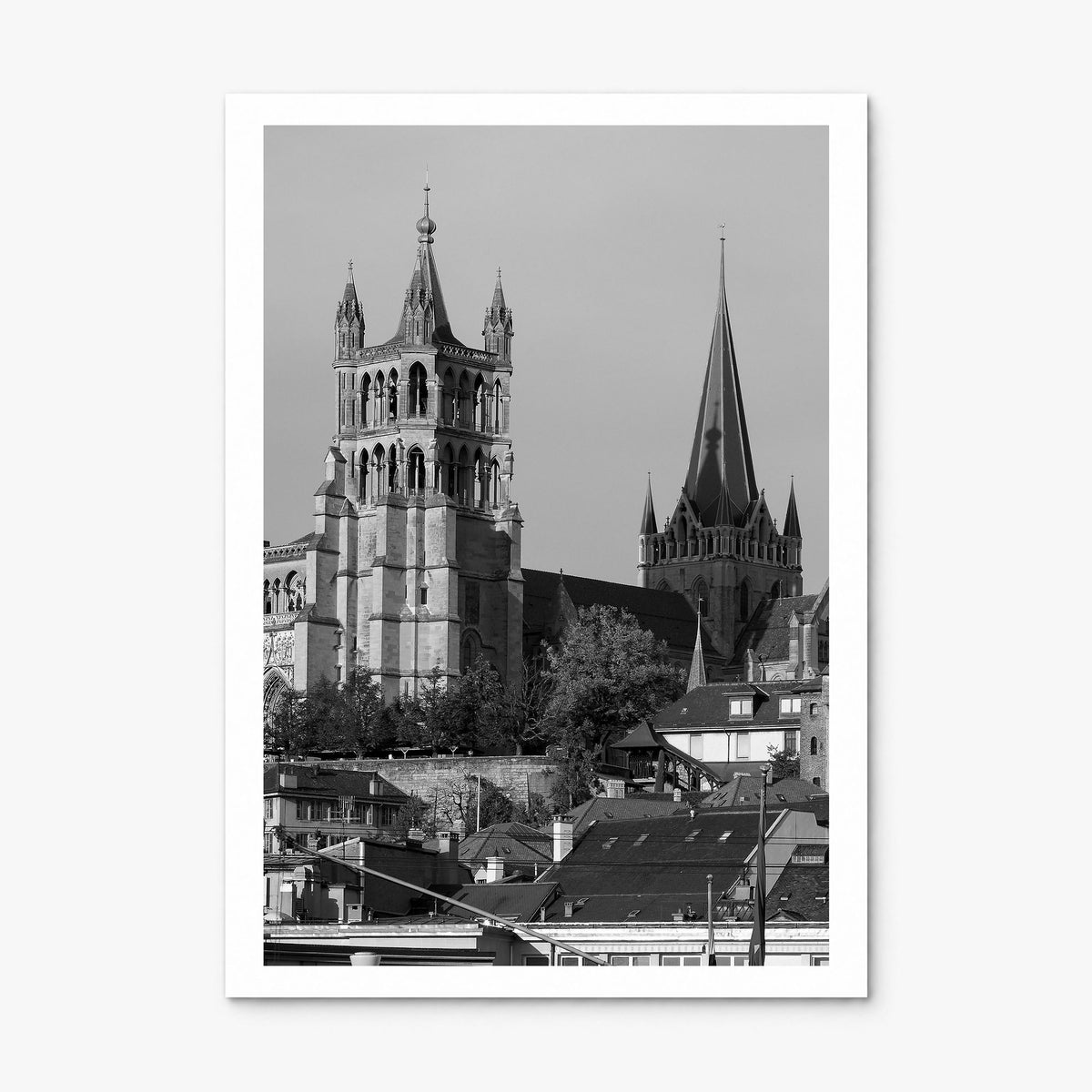 Lausanne Photo Poster, print only (unframed), white border