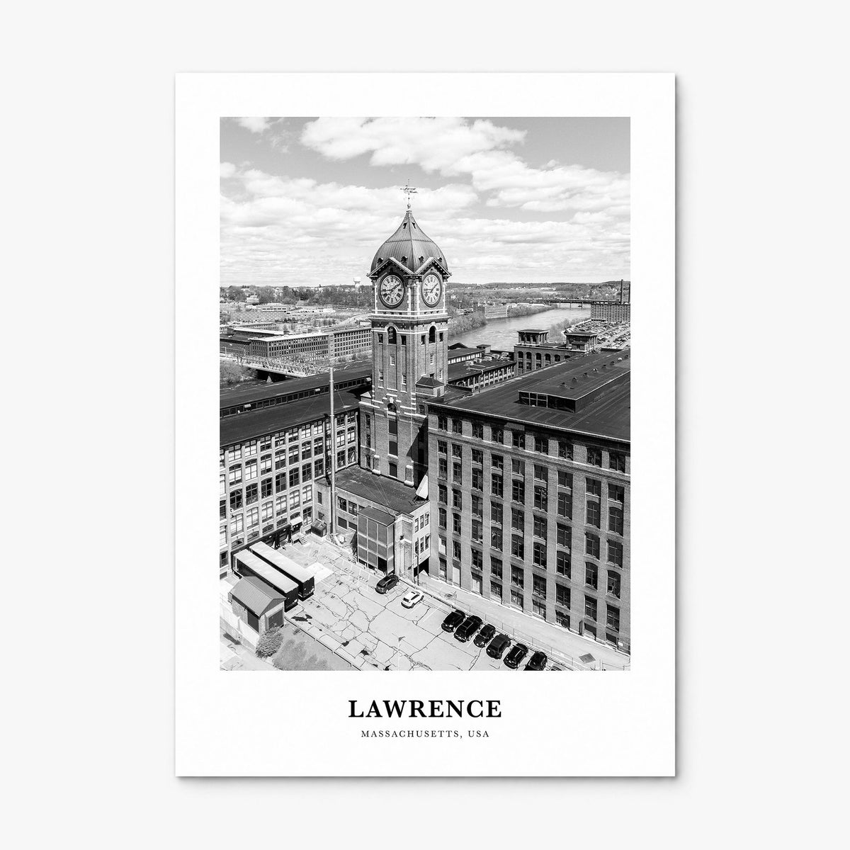 Lawrence, Massachusetts Classic Poster, print only (unframed)