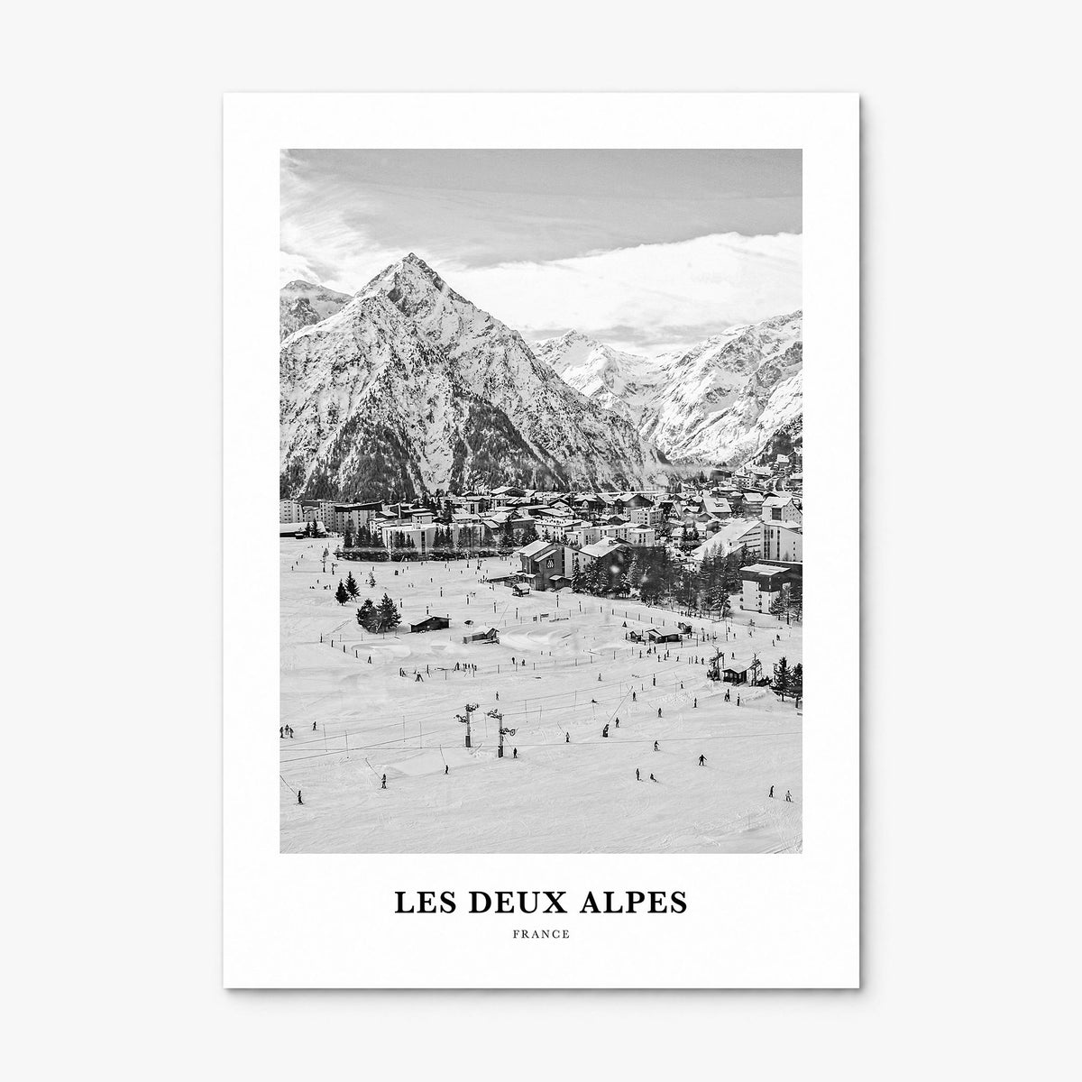 Les Deux Alpes Classic Poster, print only (unframed)
