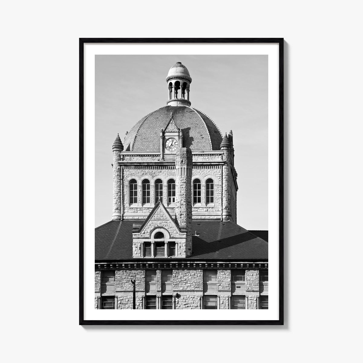 Lexington, Kentucky black & white photo poster of Kentucky, USA – vertical wall art, unframed print shown in interior mockup