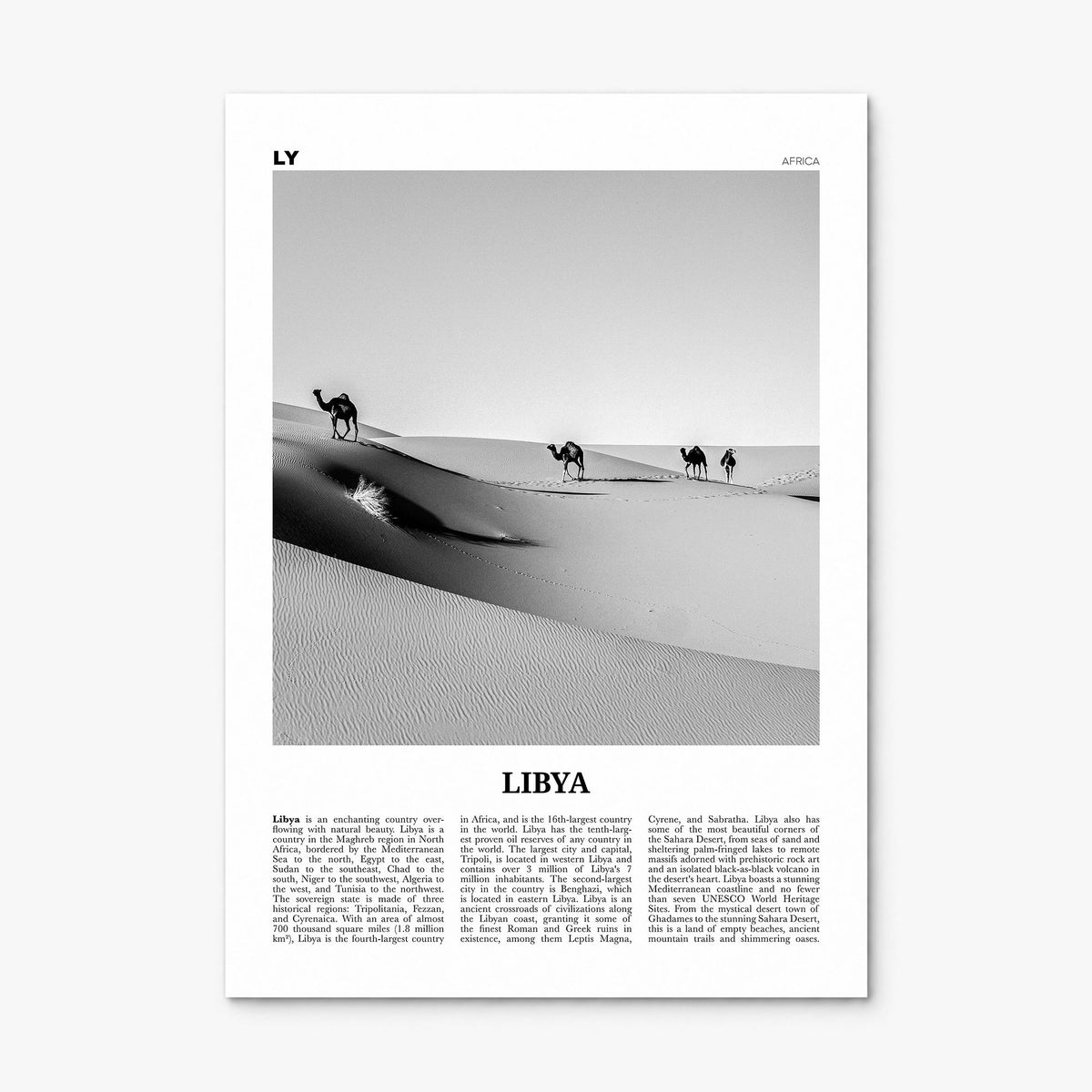 Libya Newspaper Poster, print only (unframed)