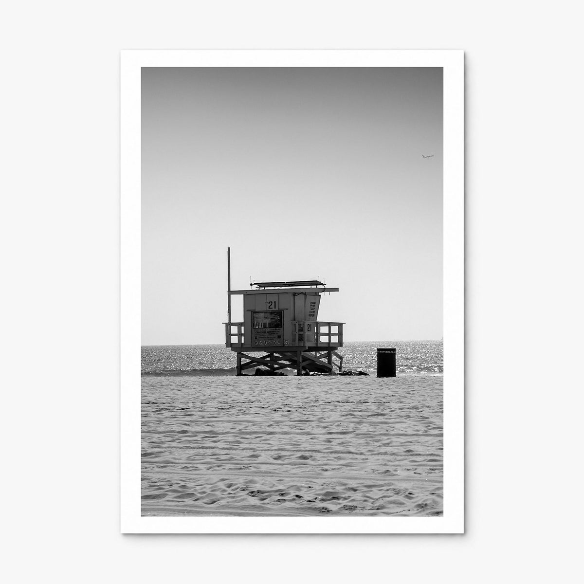 Lifeguard Stand Photo No 1 Poster, print only (unframed), white border
