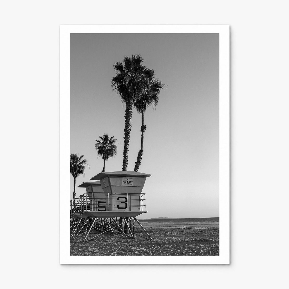 Lifeguard Stand Photo No 2 Poster, print only (unframed), white border