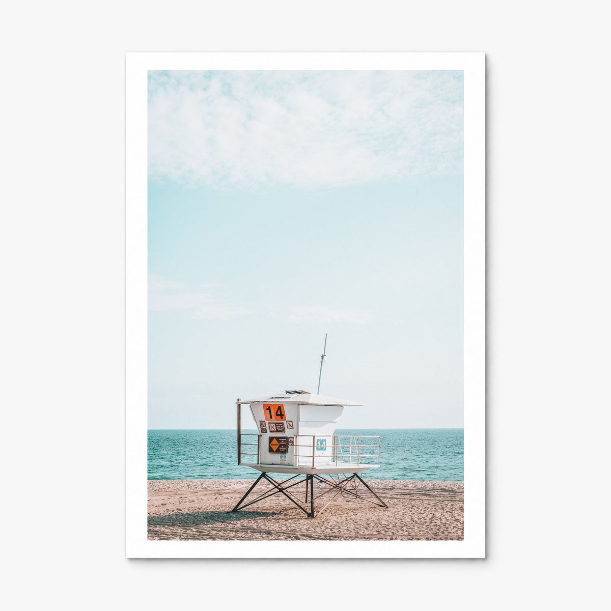 Lifeguard Stand Photo No 4 Poster, print only (unframed), white border