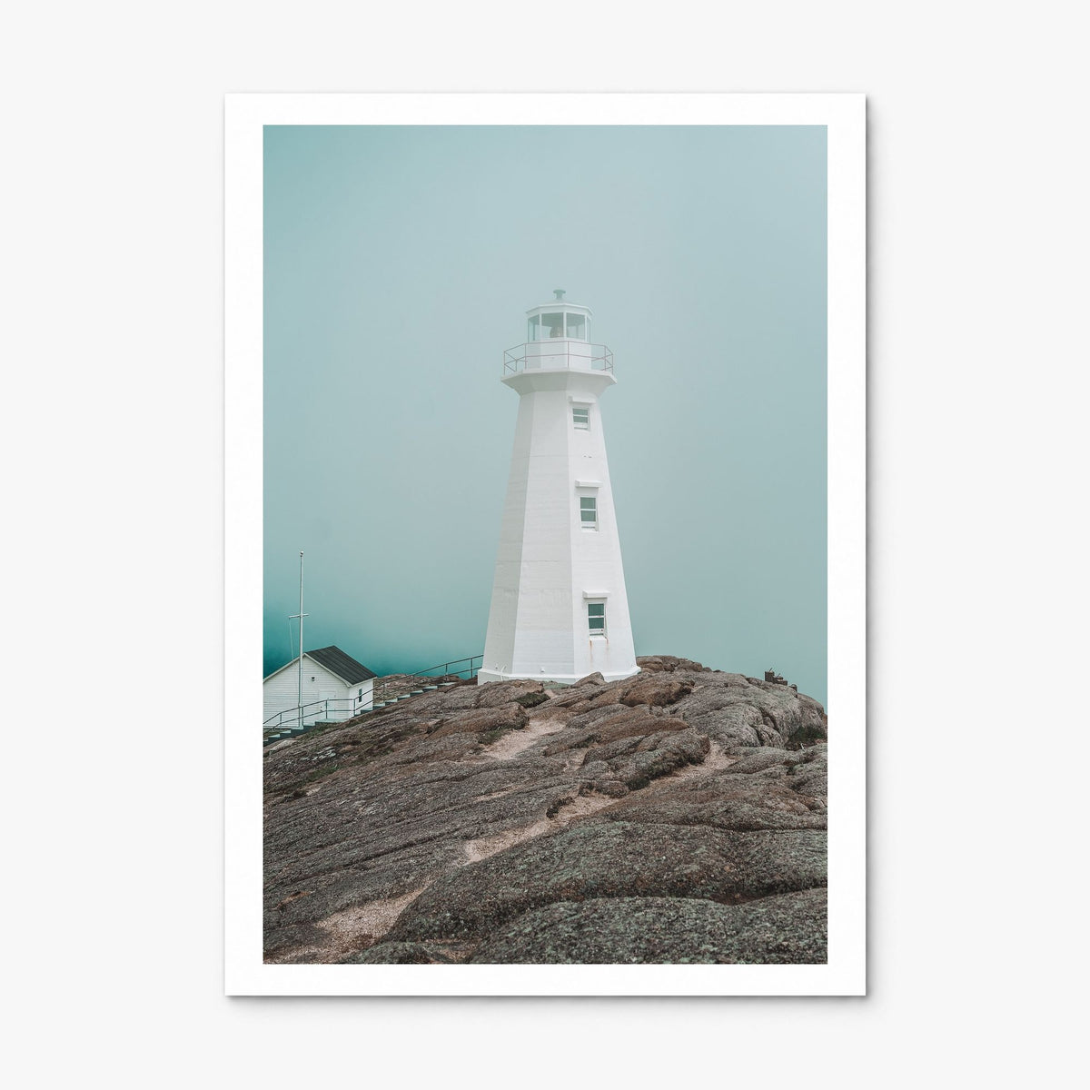 Lighthouse Photo No 3 Poster, print only (unframed), white border