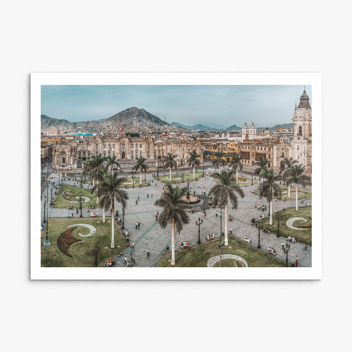 Lima Photo Poster, print only (unframed), white border