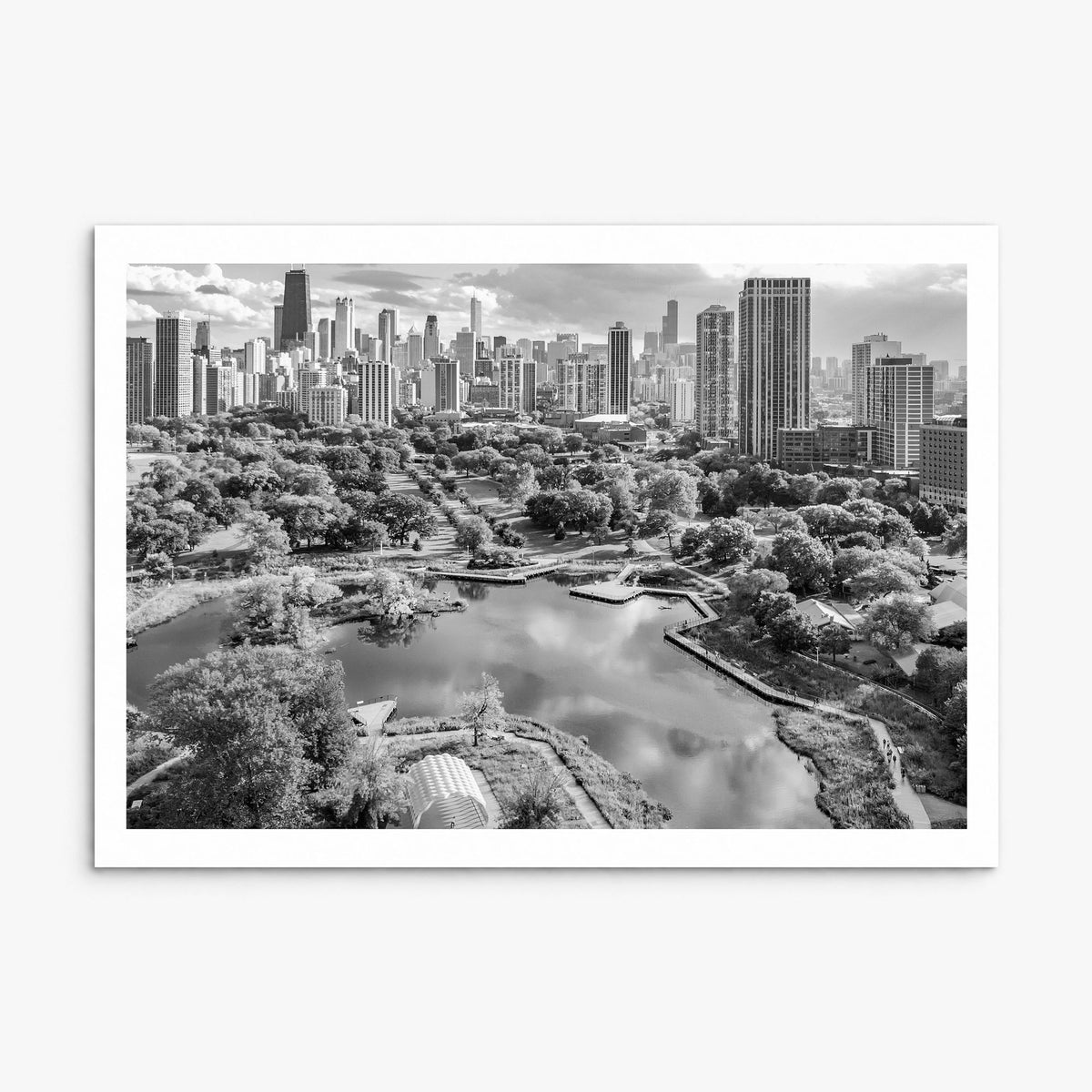 Lincoln Park Photo Poster, print only (unframed), white border
