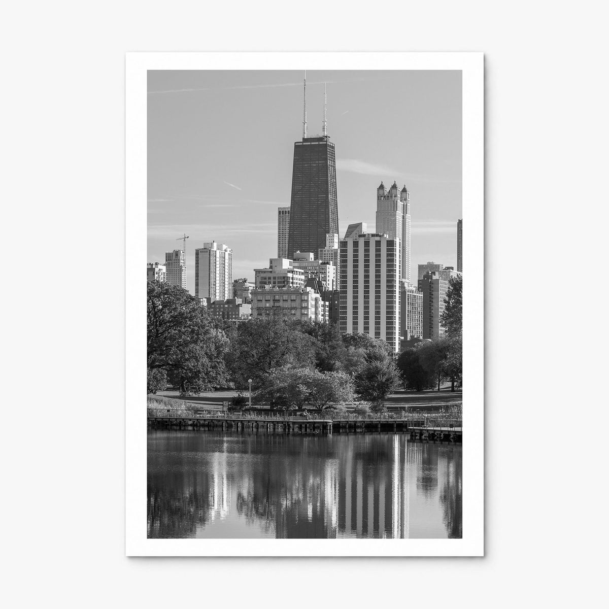 Lincoln Park Photo Poster, print only (unframed), white border