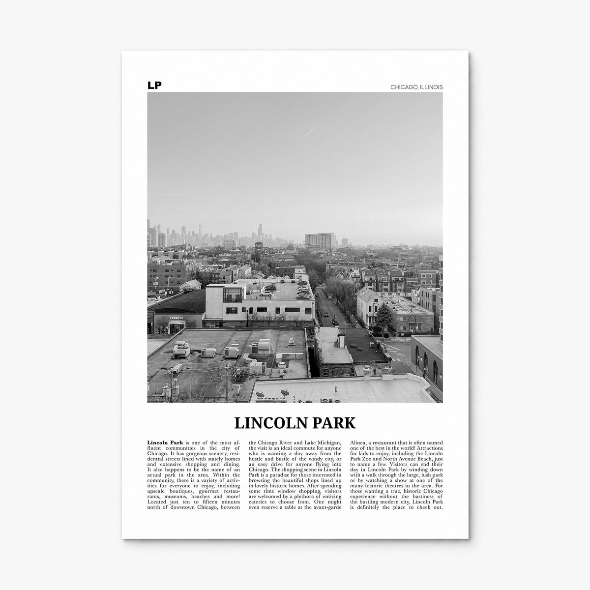 Lincoln Park Newspaper No 2 Poster, print only (unframed)