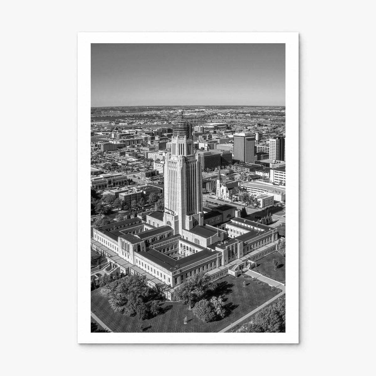 Lincoln Photo Poster, print only (unframed), white border