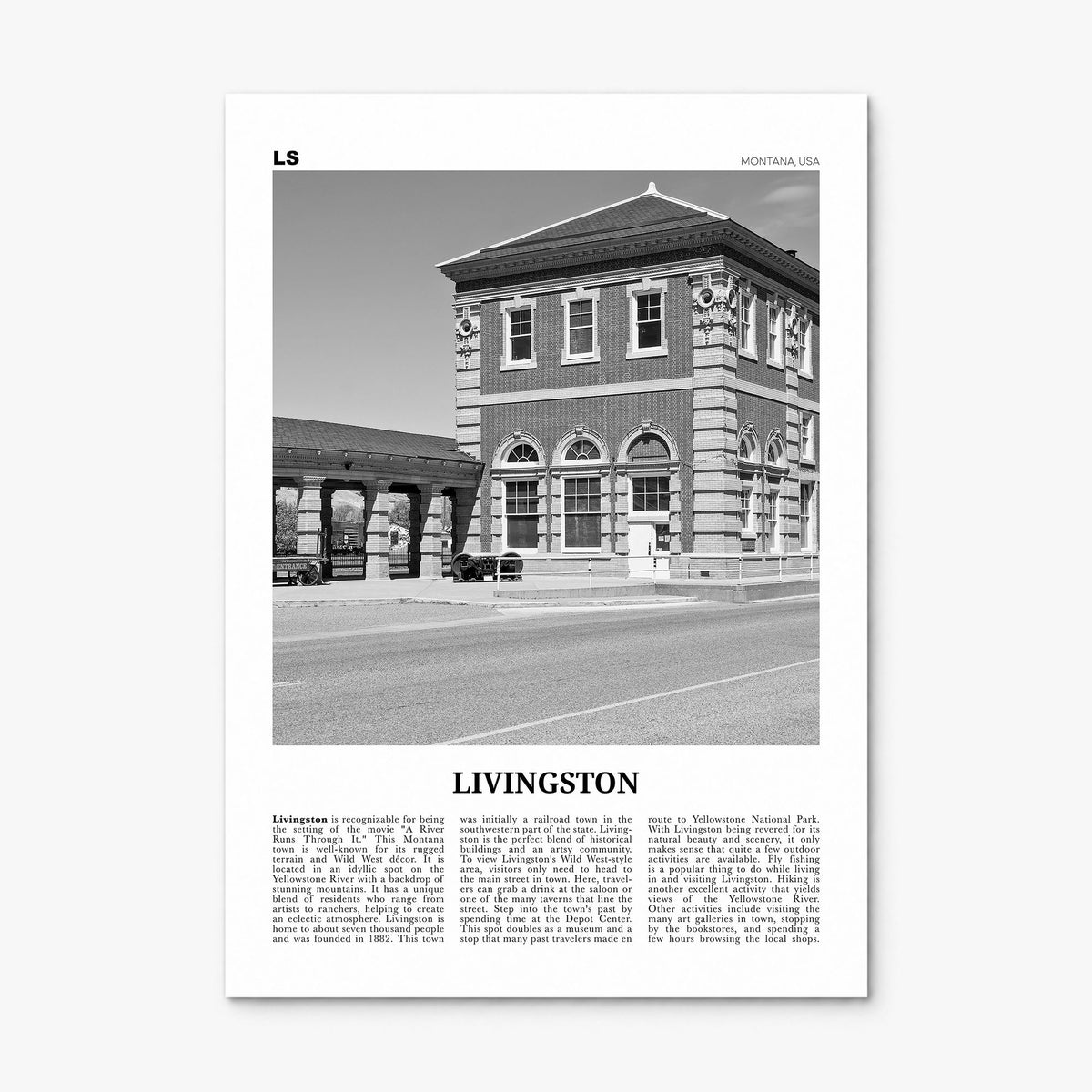 Livingston Newspaper Poster, print only (unframed)
