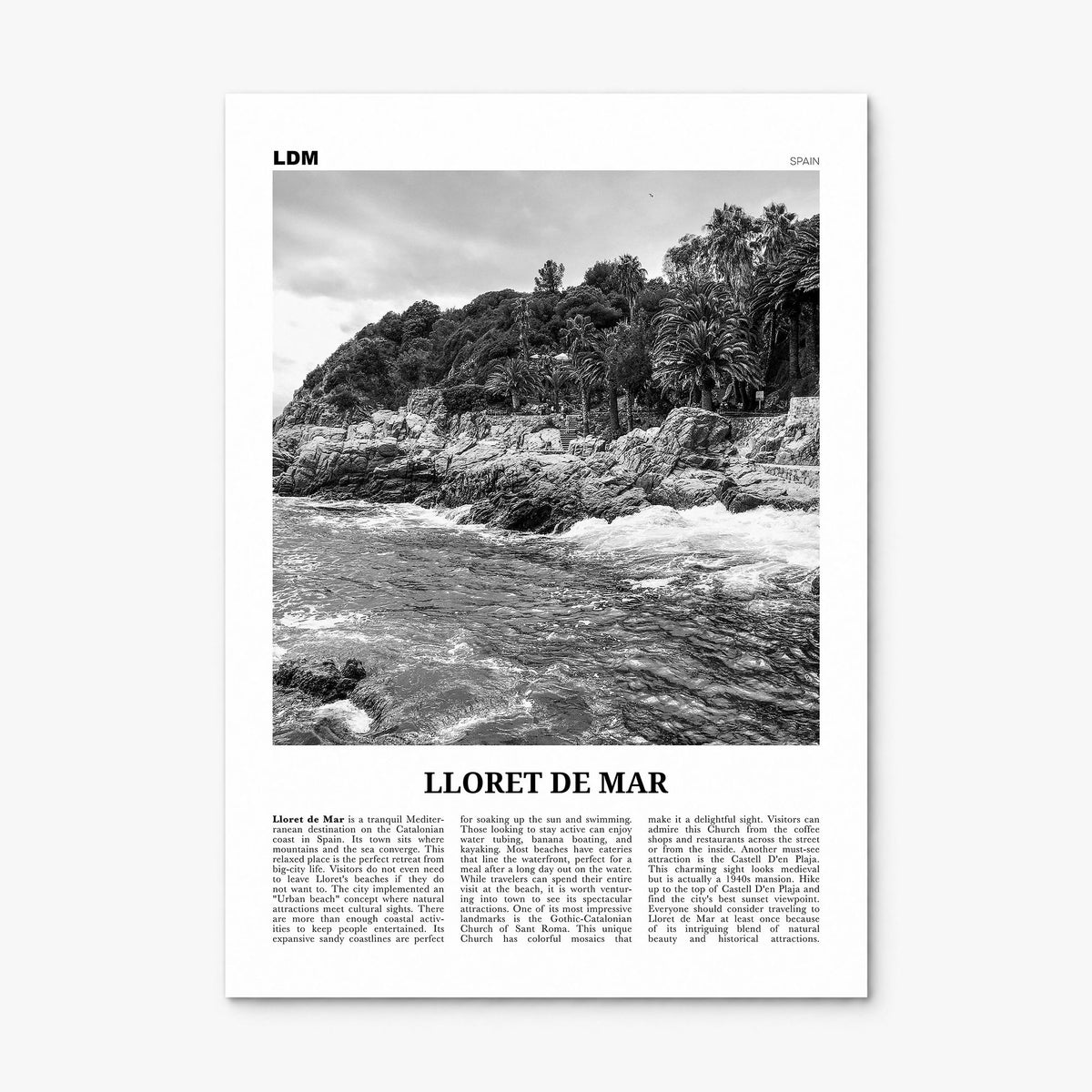 Lloret de Mar Newspaper No 1 Poster, print only (unframed)
