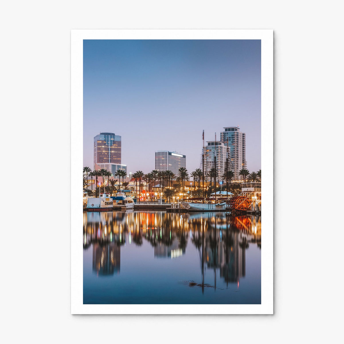 Long Beach Photo No 1 Poster, print only (unframed), white border