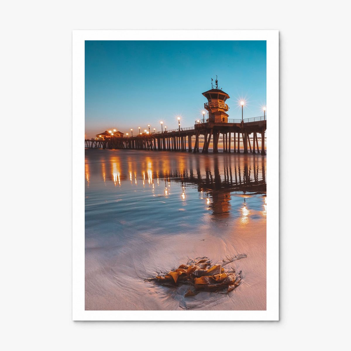 Long Beach Photo No 2 Poster, print only (unframed), white border