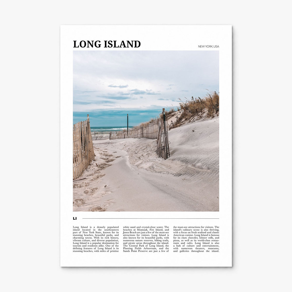 Long Island Travel No 2 Poster, print only (unframed)