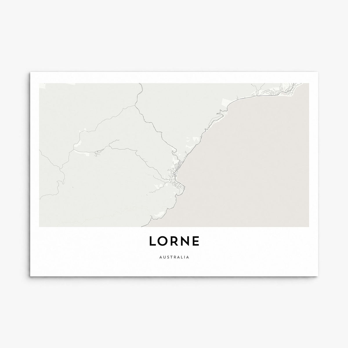 Lorne Map Poster, print only (unframed)