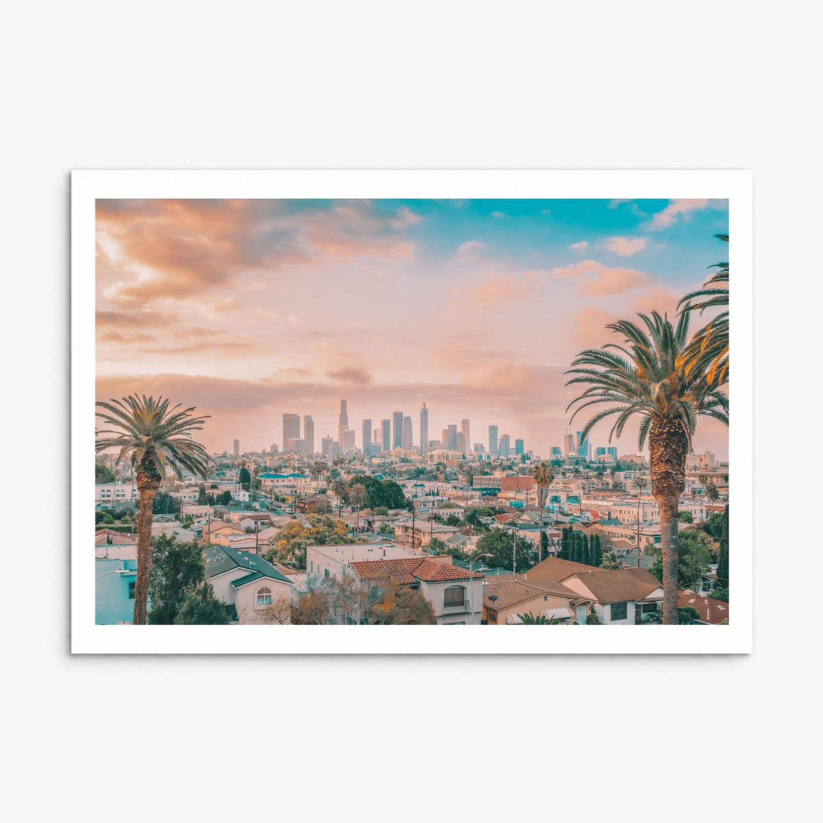 Los Angeles Photo Poster, print only (unframed), white border