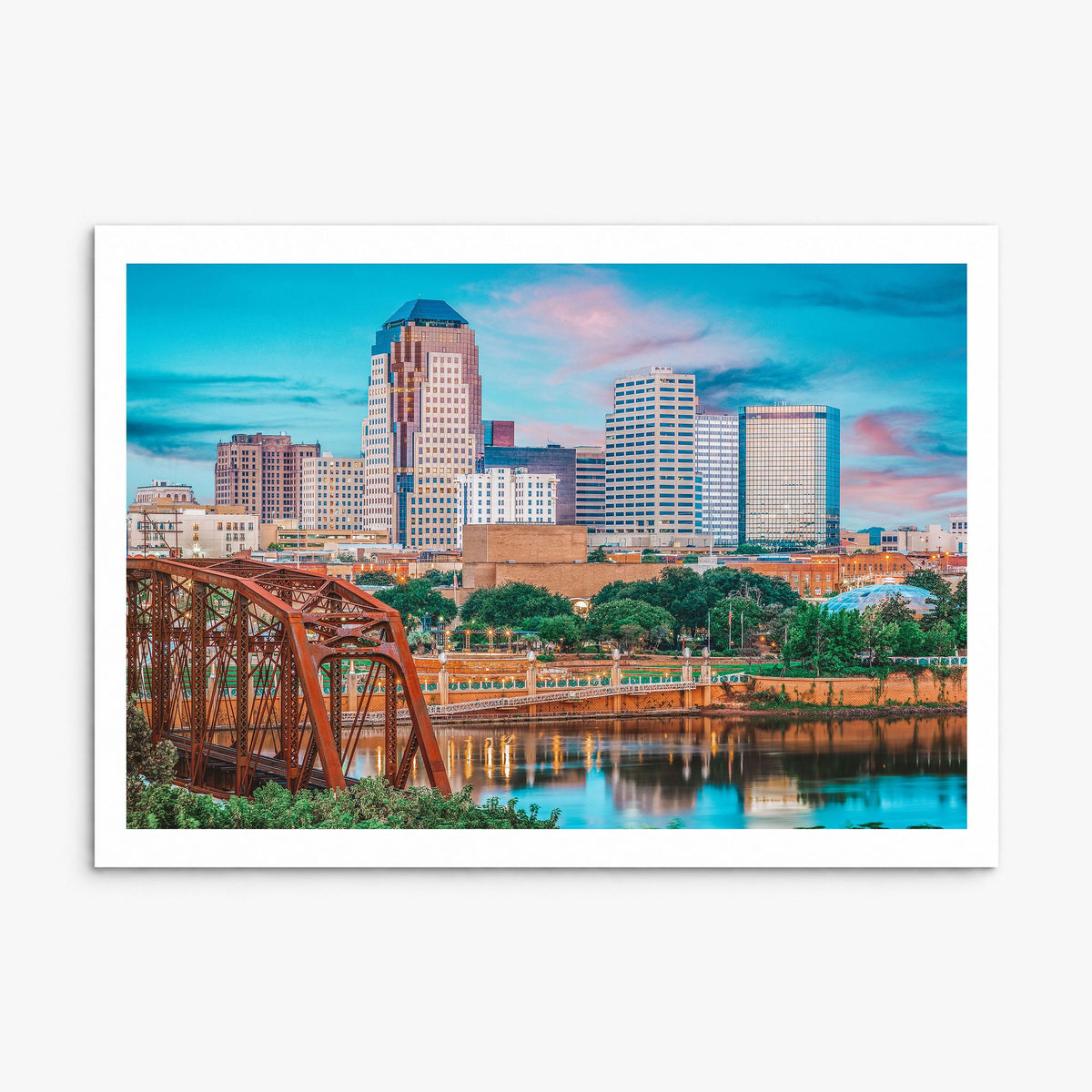 Louisiana Photo Poster, print only (unframed), white border