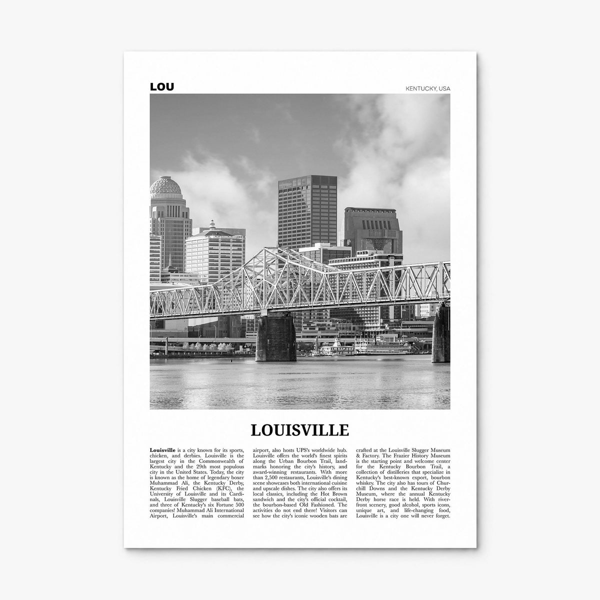 Louisville Newspaper No 1 Poster, print only (unframed)