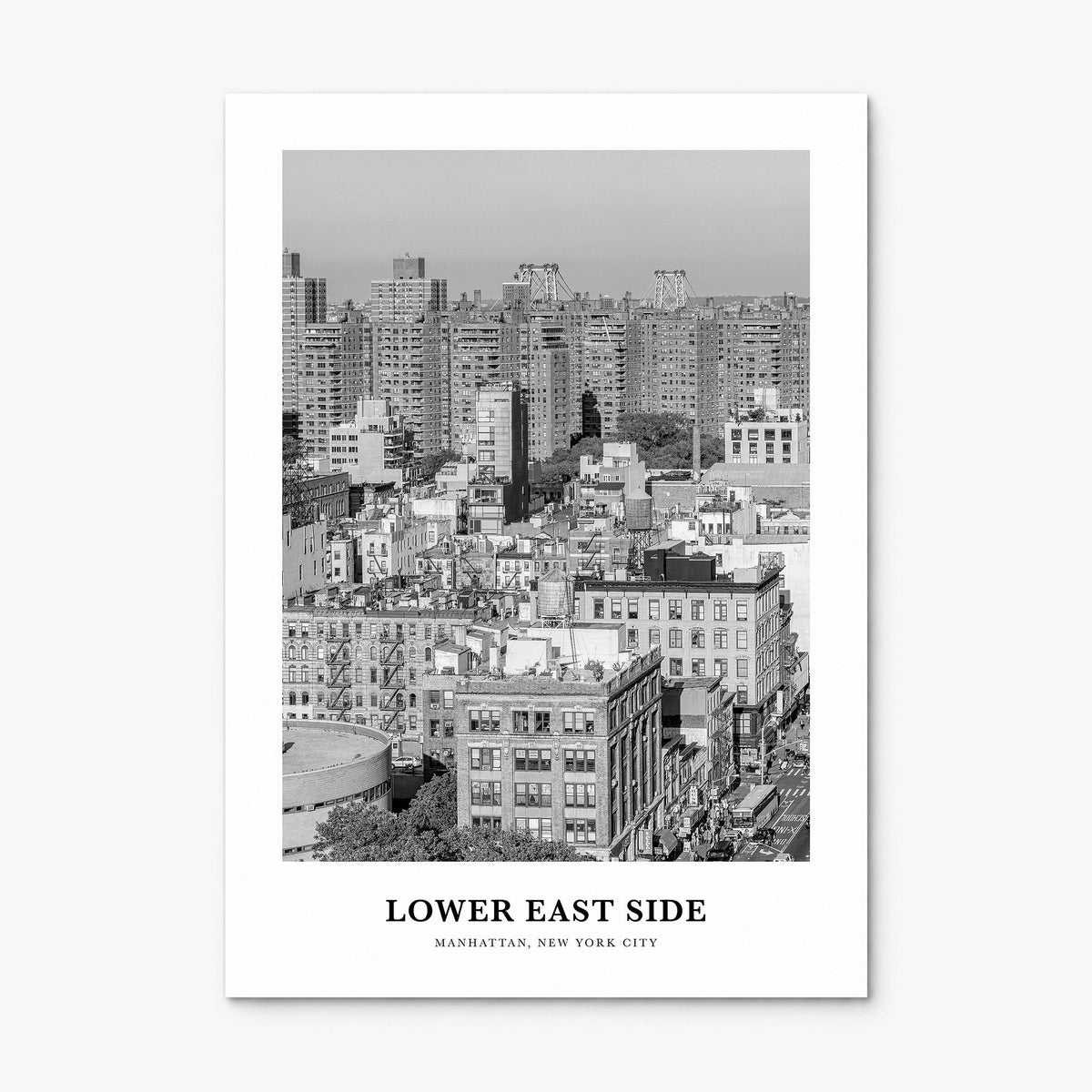 Lower East Side Classic Poster, print only (unframed)