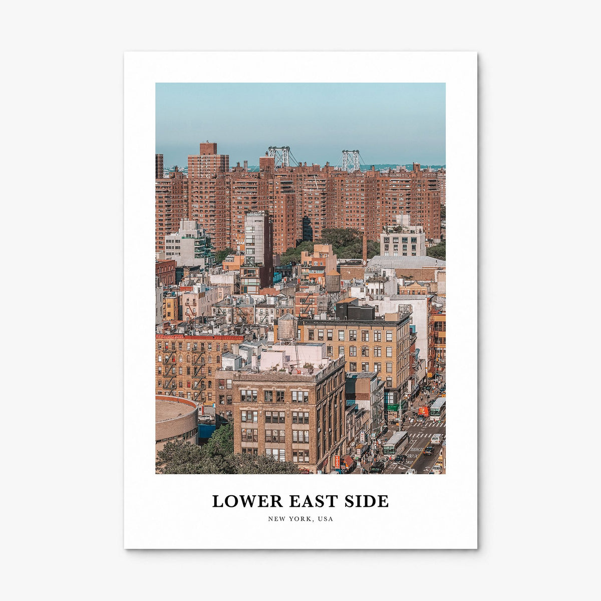Lower East Side Classic Poster, print only (unframed)