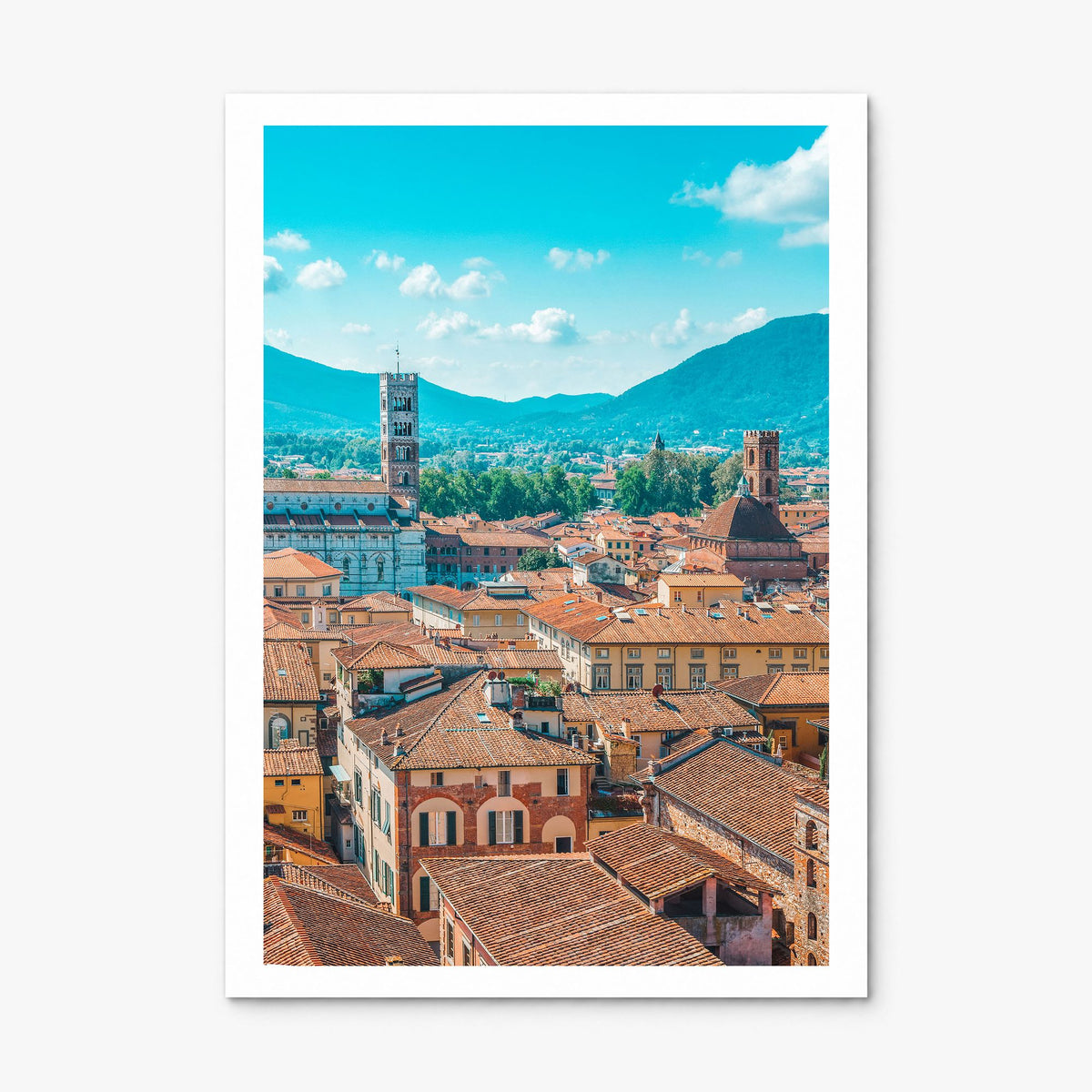Lucca Photo Poster, print only (unframed), white border
