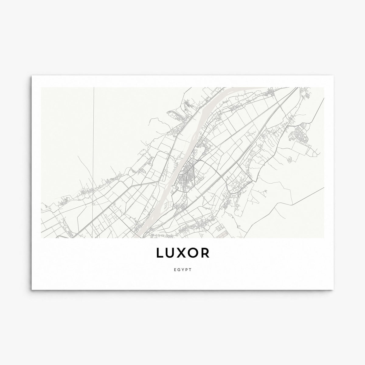 Luxor Map Poster, print only (unframed)