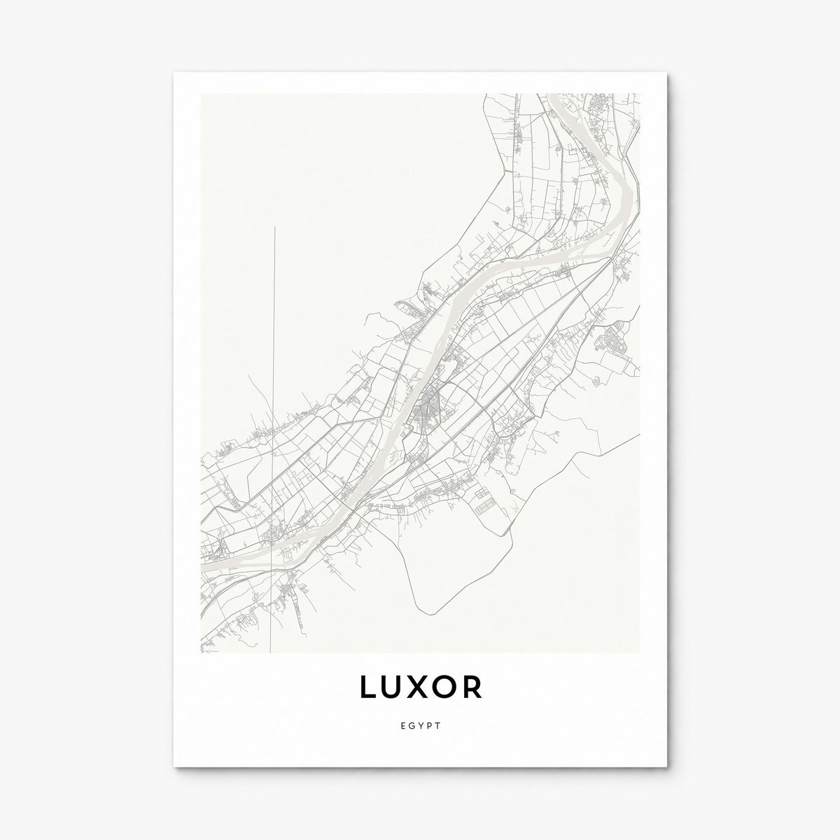 Luxor Map Poster, print only (unframed)