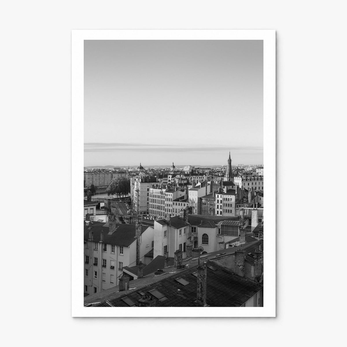Lyon Photo Poster, print only (unframed), white border