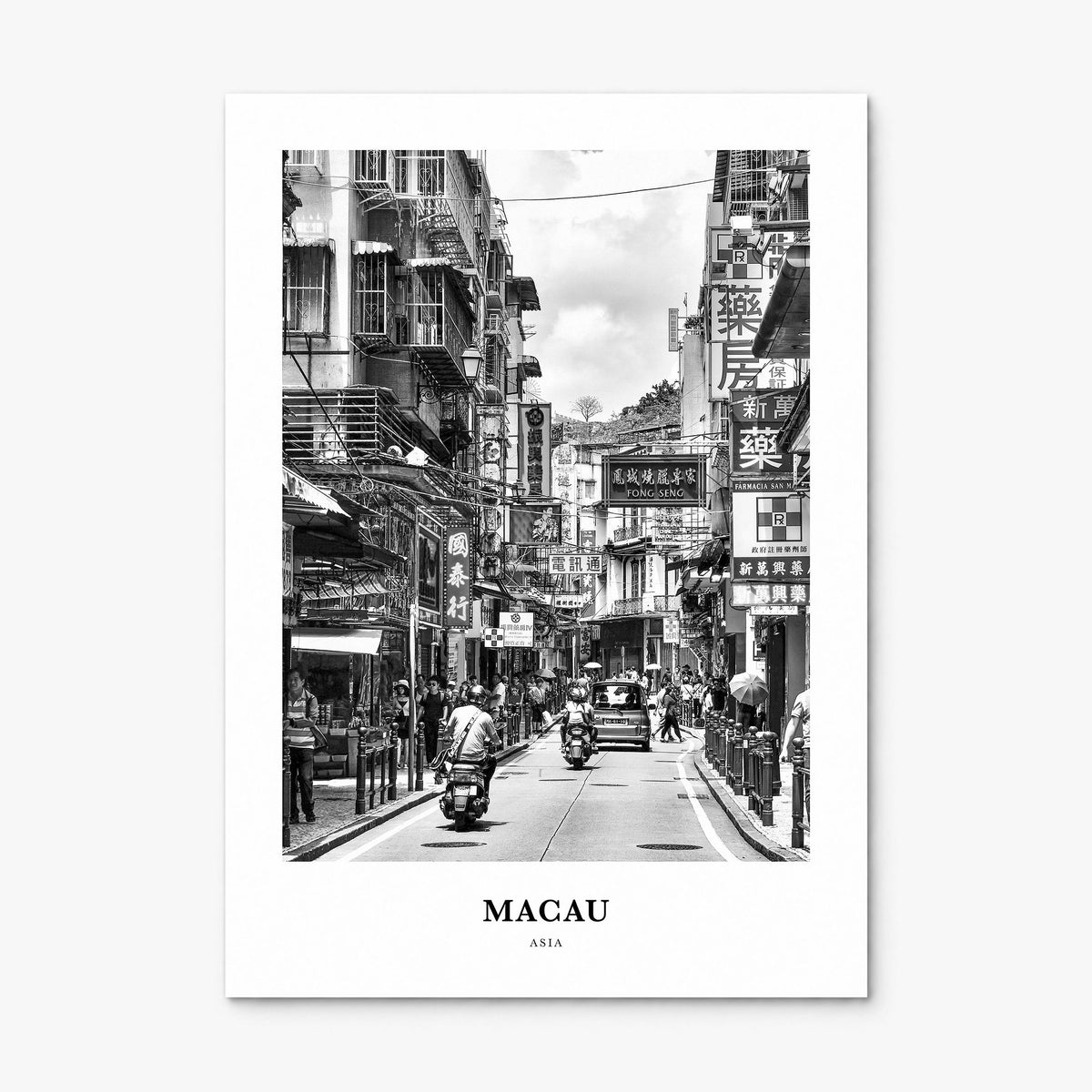 Macau Classic Poster, print only (unframed)